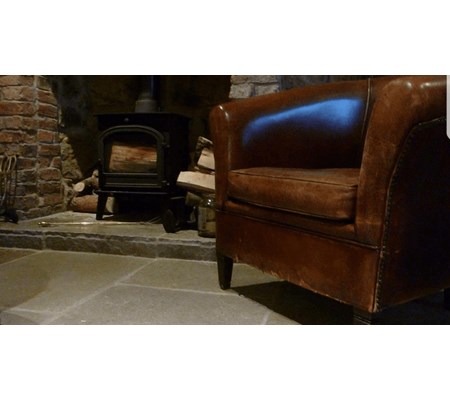 Stone Tiles with Armchair