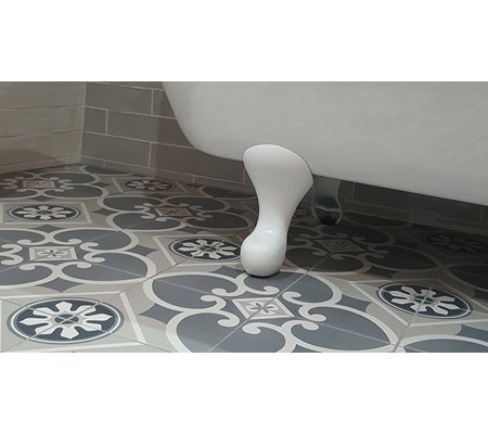 Patterned Bathroom Floor Tiles